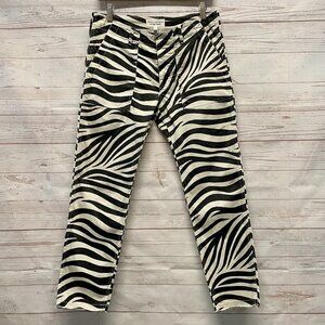Nili Lotan Jenna Bone Tiger  Print Pants